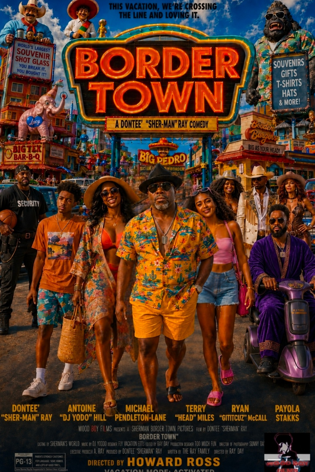 Border Town movie poster starring Dontee' Sher-man Ray