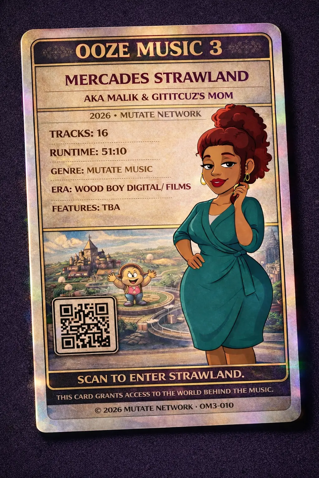OOZE MUSIC 3 trading card - Mercades Strawland (OM3-010)