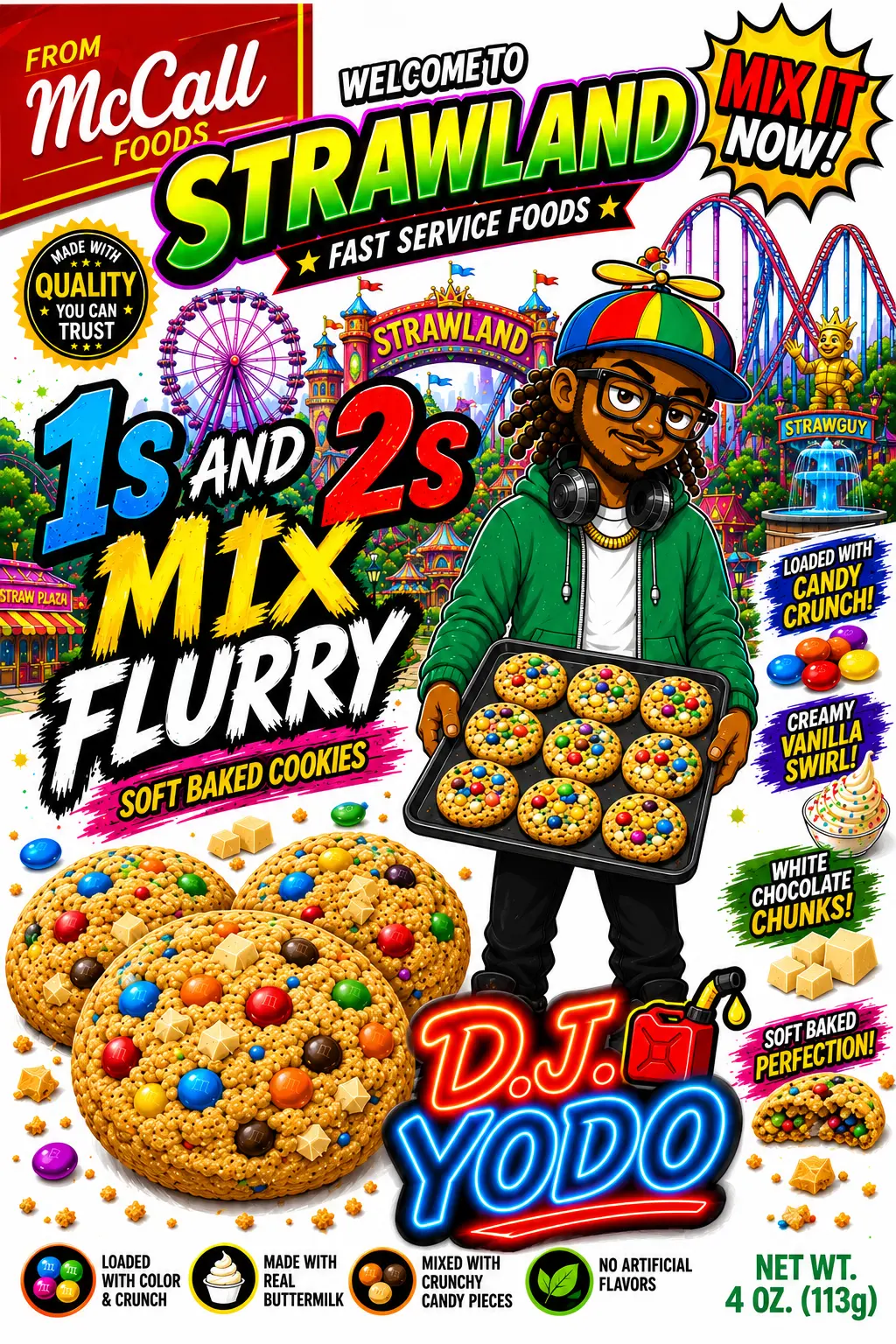 DJ YODO 1S & 2S MIX FLURRY cookie package