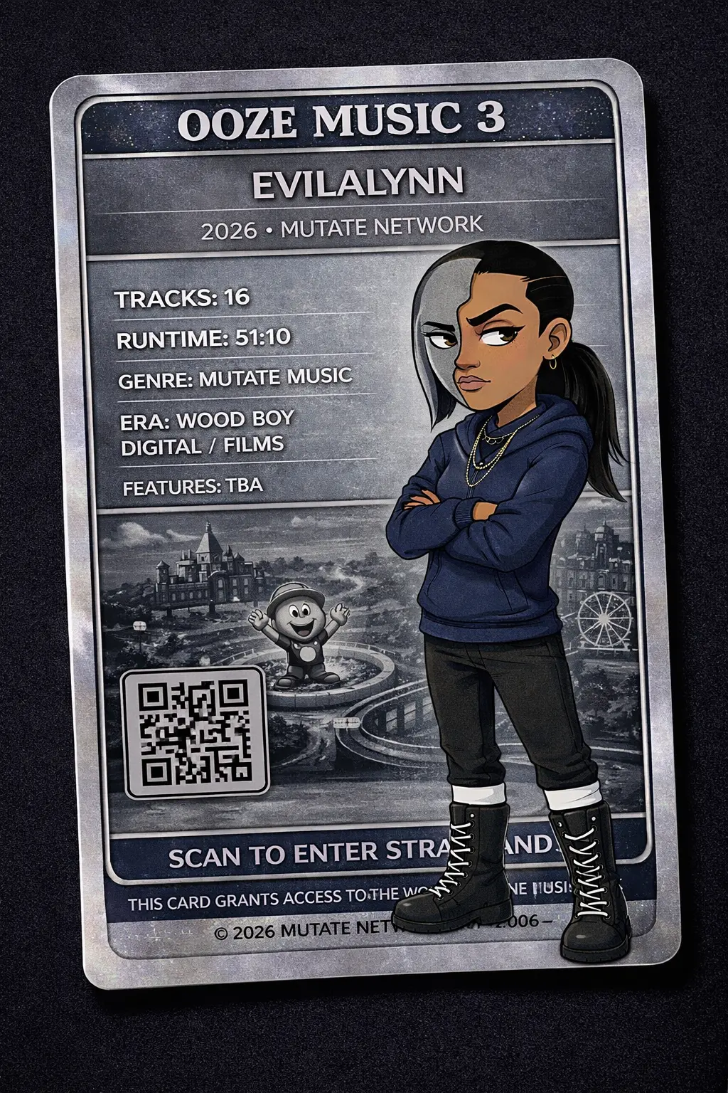 OOZE MUSIC 3 trading card - Evilalynn (OM3-007)